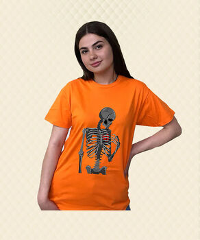Футболка Skeleton with heart кулір